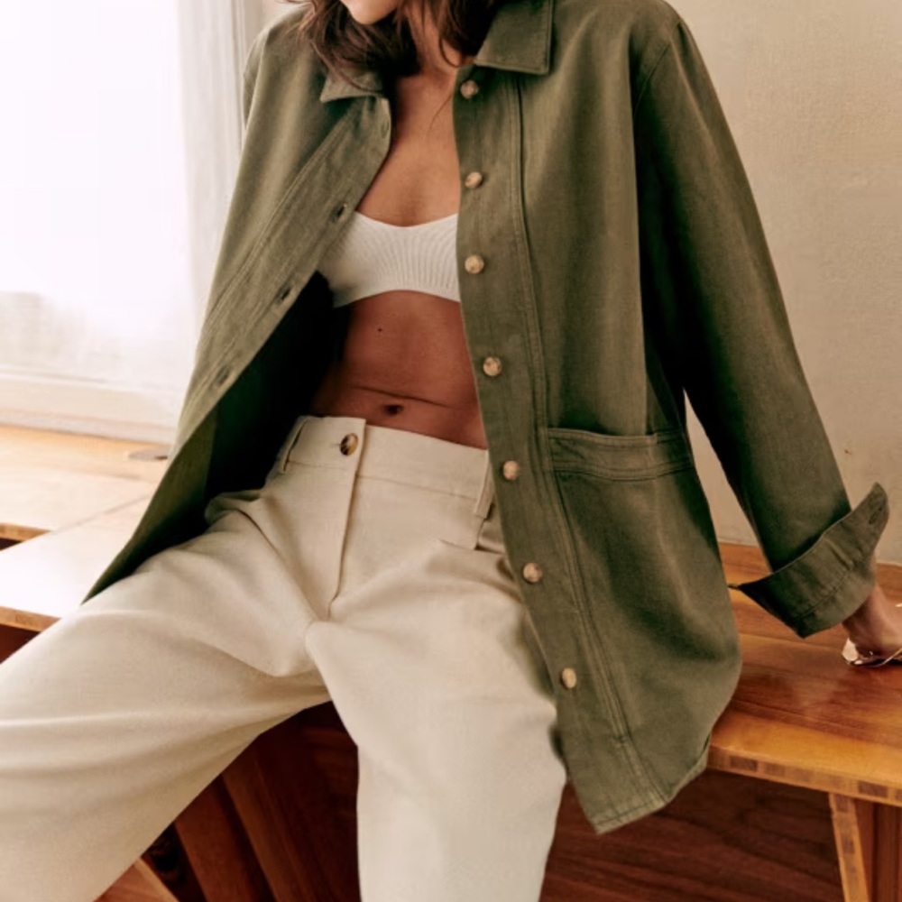 Sézane Will Jacket Khaki
